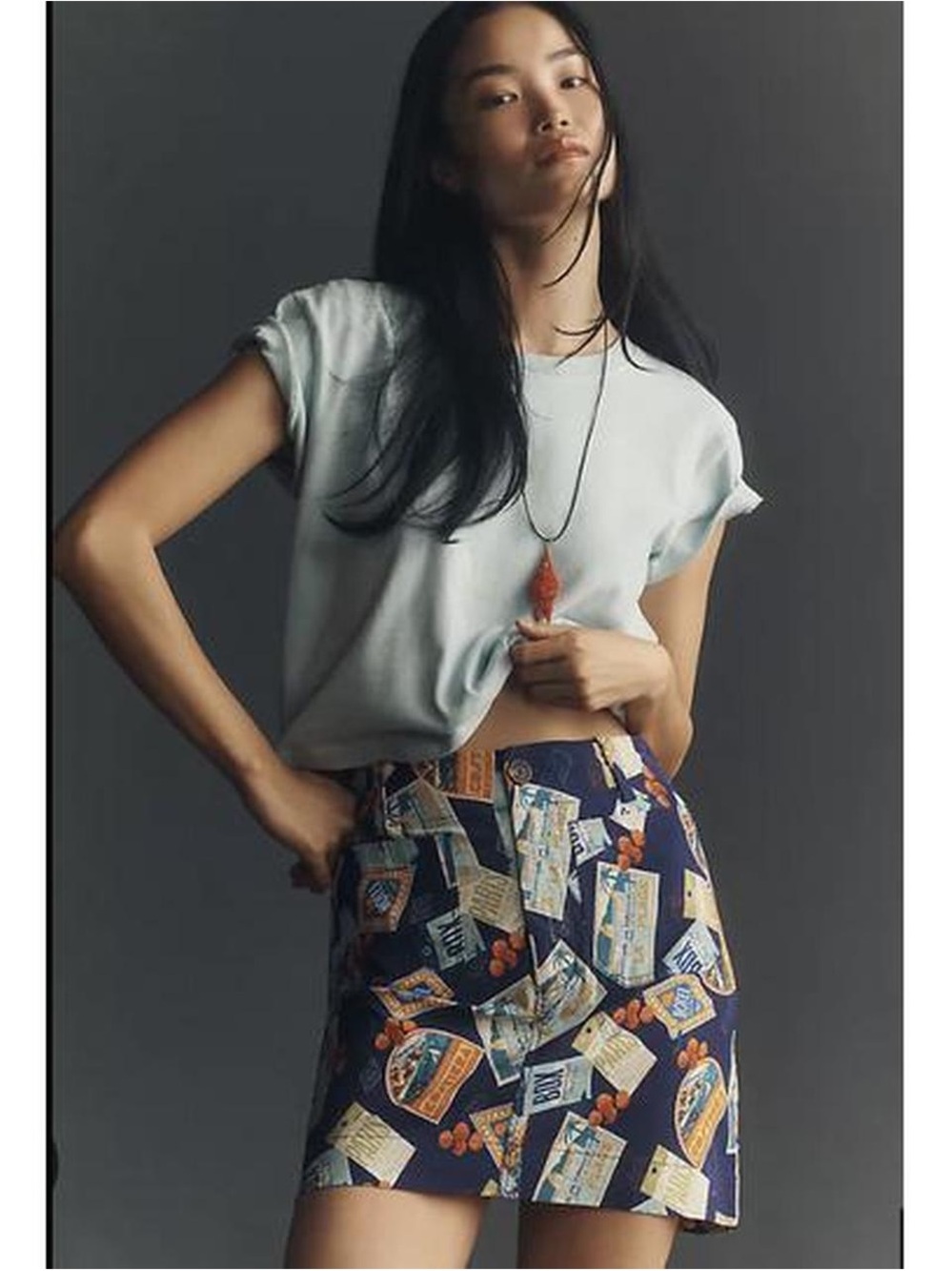 ✨ Maeve by Anthropologie Travel Print Skirt — NWT ✨